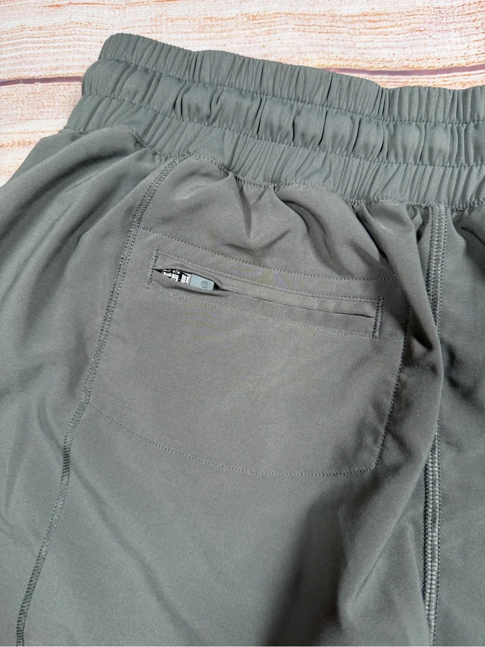 CRZ YOGA Olive Drawstring Athletic Shorts - Workout, Lifting, Running